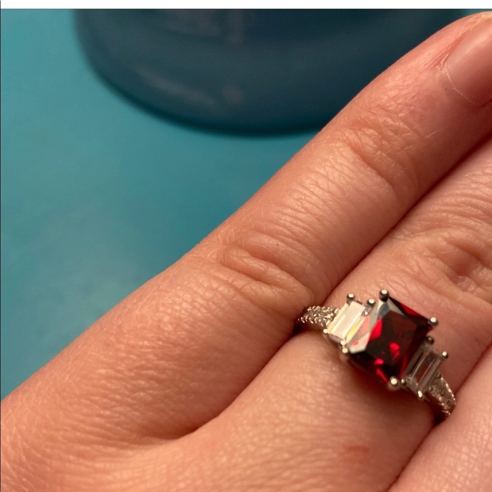 Lab created ruby ring